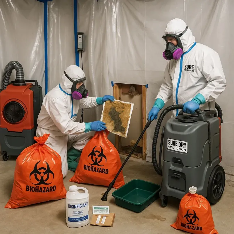 Contaminated Water Handling Protocols process in Garfield Heights, OH